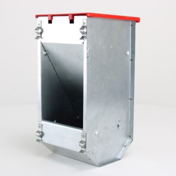 Grid hopper with lid