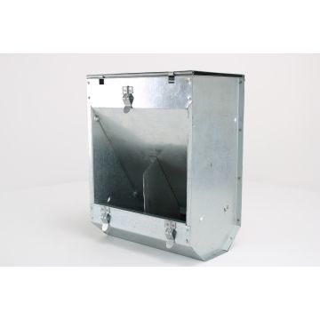 Grid hopper with lid (2 compartments)